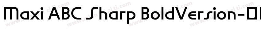 Maxi ABC Sharp BoldVersion字体转换